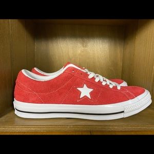 Converse One Star OX (Mens 10 Red/White)